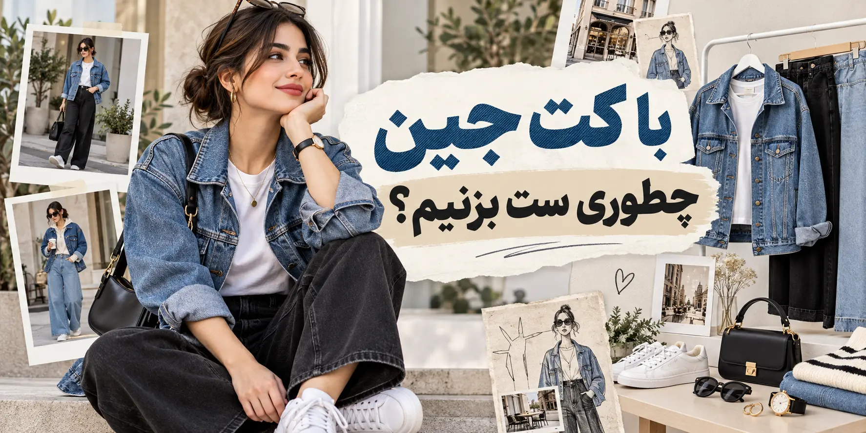 با کت جین چطوری ست بزنیم؟ راهنمای کامل استایل با کت جین زنانه